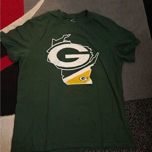 Green Nike T-Shirt Green Bay packers